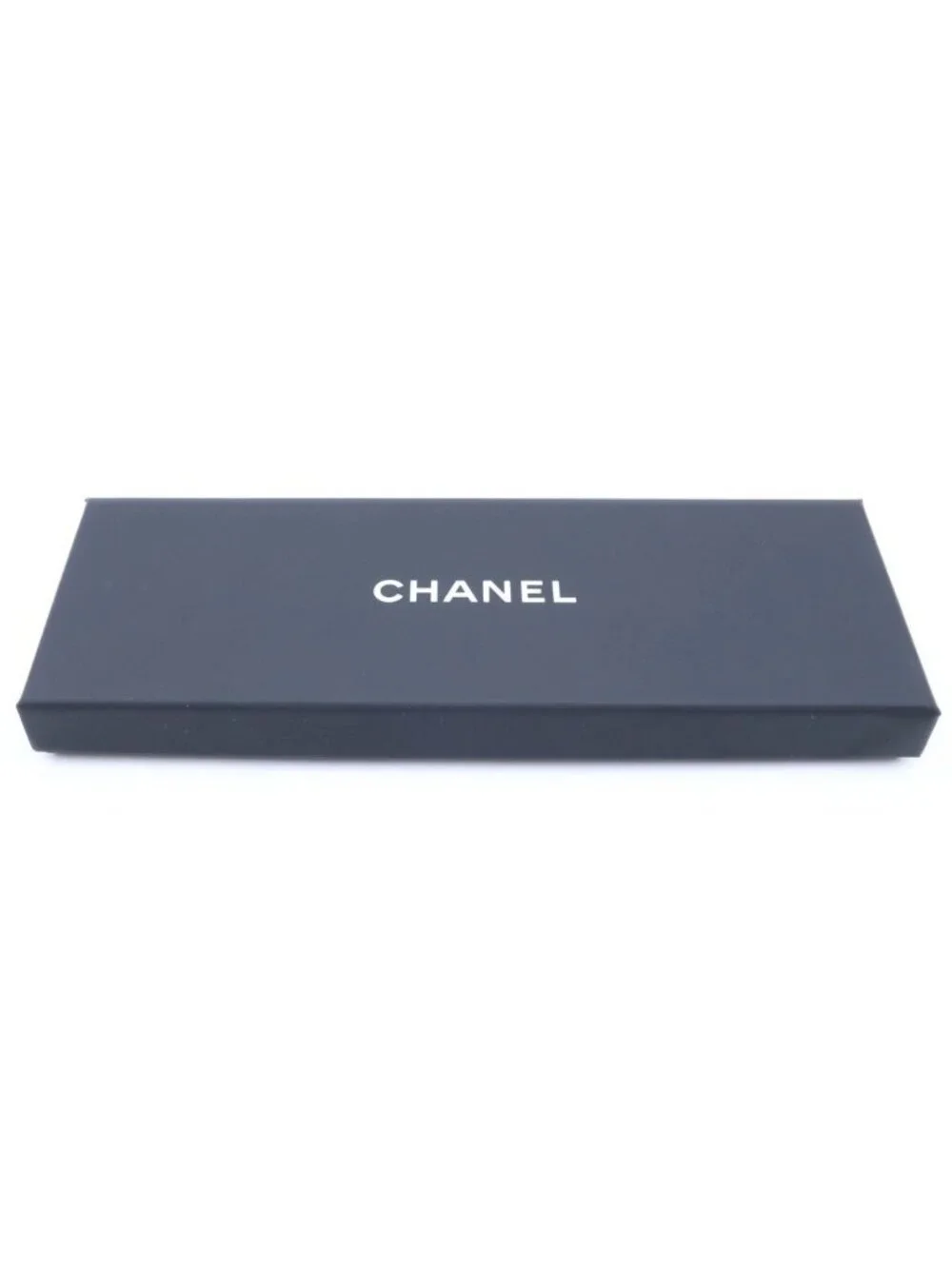 Chanel CC Logo Pearl Motif Silk Twilly Scarf Pink